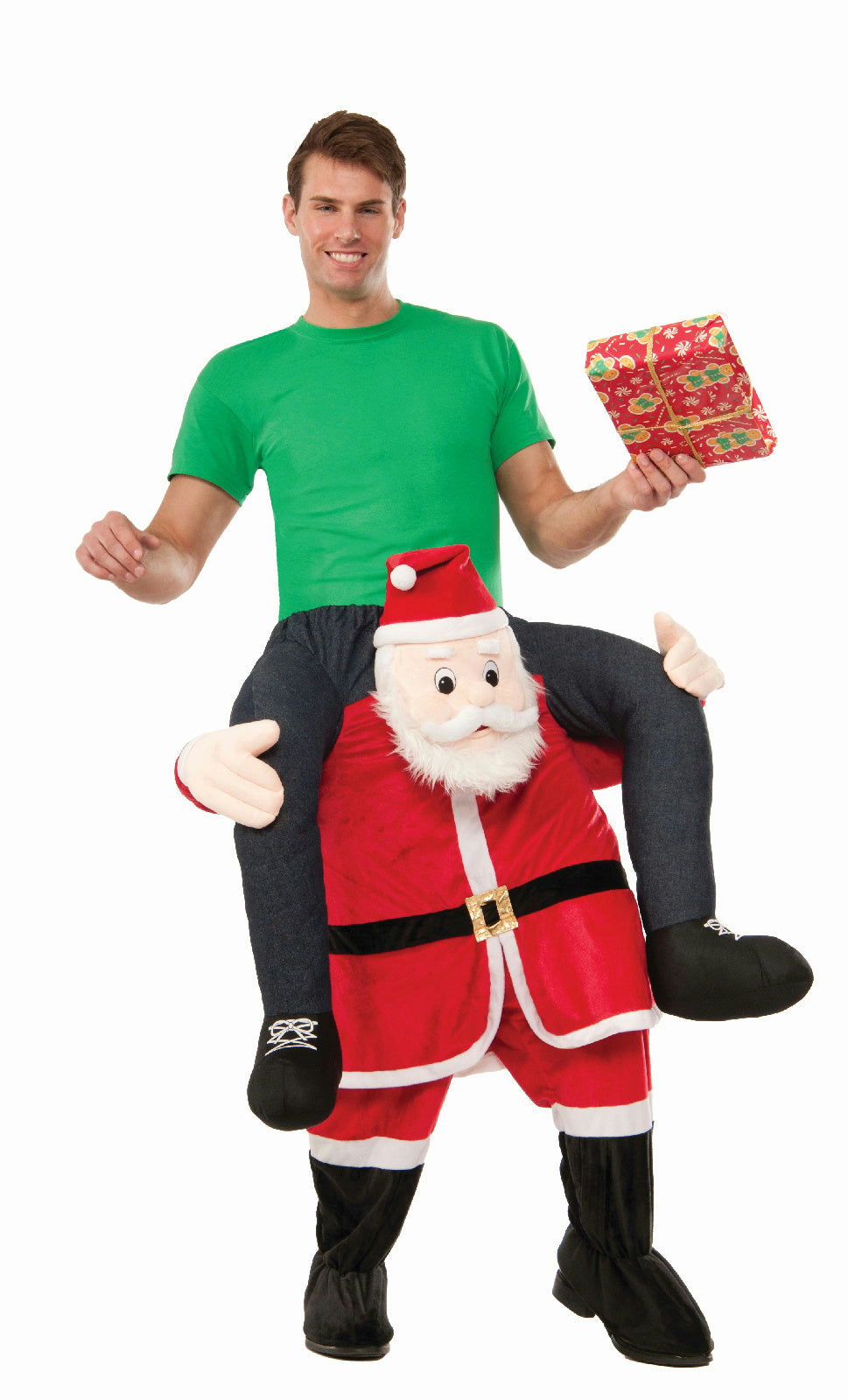 Special Delivery From Santa Man Riding Santa Claus Christmas Mascot Costume