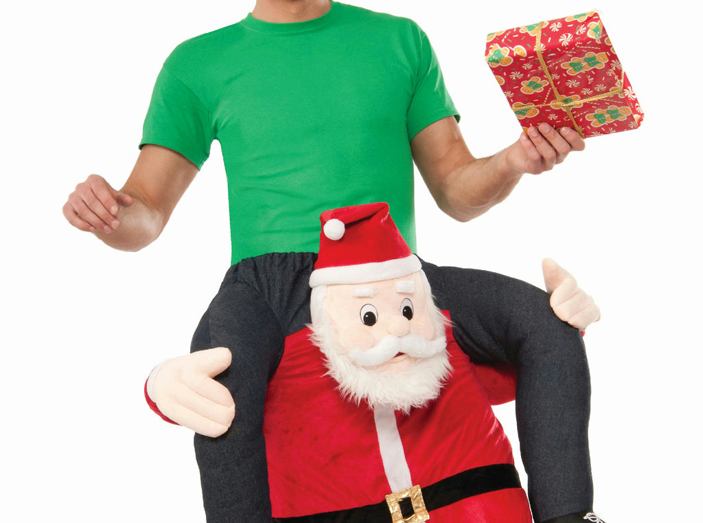 Special Delivery From Santa Man Riding Santa Claus Christmas Mascot Costume