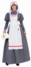 Load image into Gallery viewer, American Civil War Nurse Costume Womens Dress Red Cross Barton Nightingale 14-16
