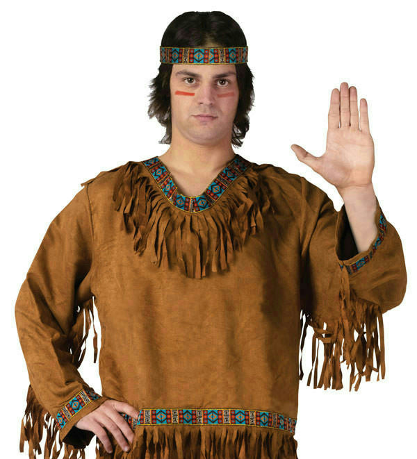 Fun World Men's Native American Adult Costume Indian Thanksgiving Standard
