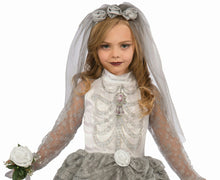 Load image into Gallery viewer, Forum Skeleton Bride Girl Child Costume Size Small 4-6
