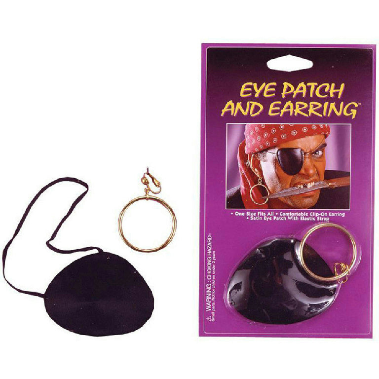 Pirate Eye Patch and Earring