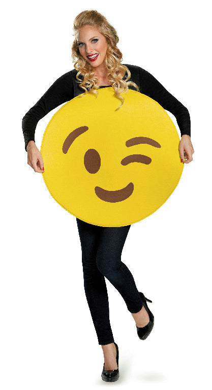 Wink Emoticons Adult Sandwich Halloween Emoji Costume Tunic