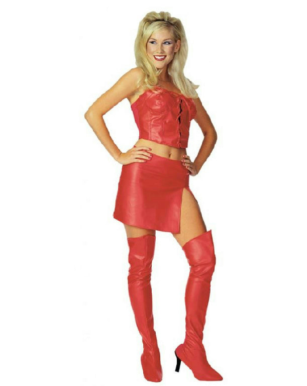 Luscious Leather Hot City Nights Pimps and Hos Sexy Adult Costume Medium 10-14