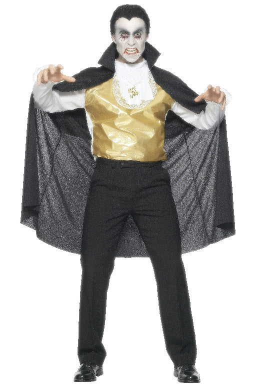 Classic Count Dracula Adult Vampire Costume with Cape CLOSEOUT