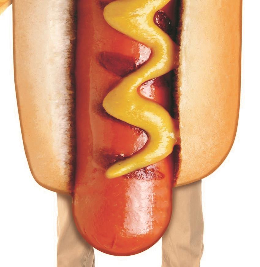 Hot Dog Adult Sublimation Costume One Size