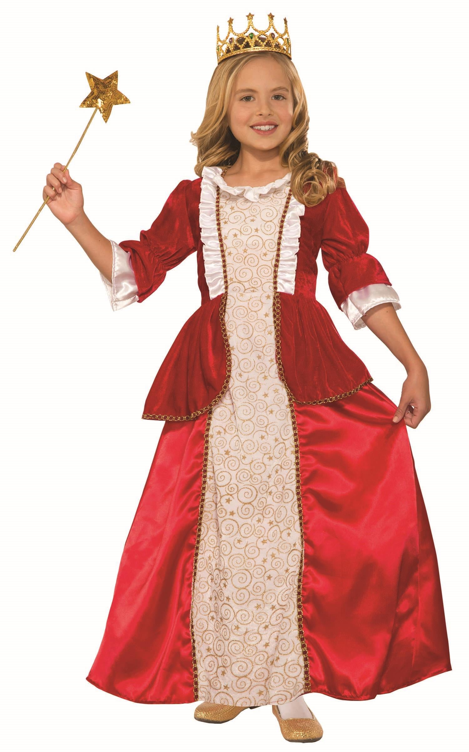 Princess Rachel Red Child Queen Kids Halloween Costume Medium 8-10