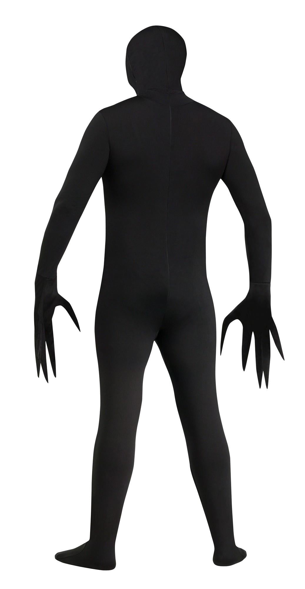 Fade Eye Shadow Demon Black Skin Suit Adult Costume