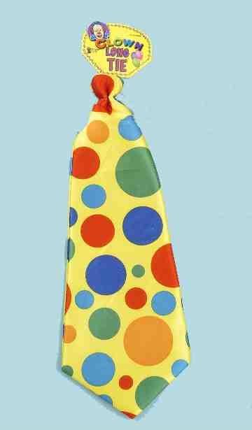 Jumbo Clown Polka Dot Foam Long Tie