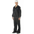 Black Seaman Adult Navy Military Costume Large