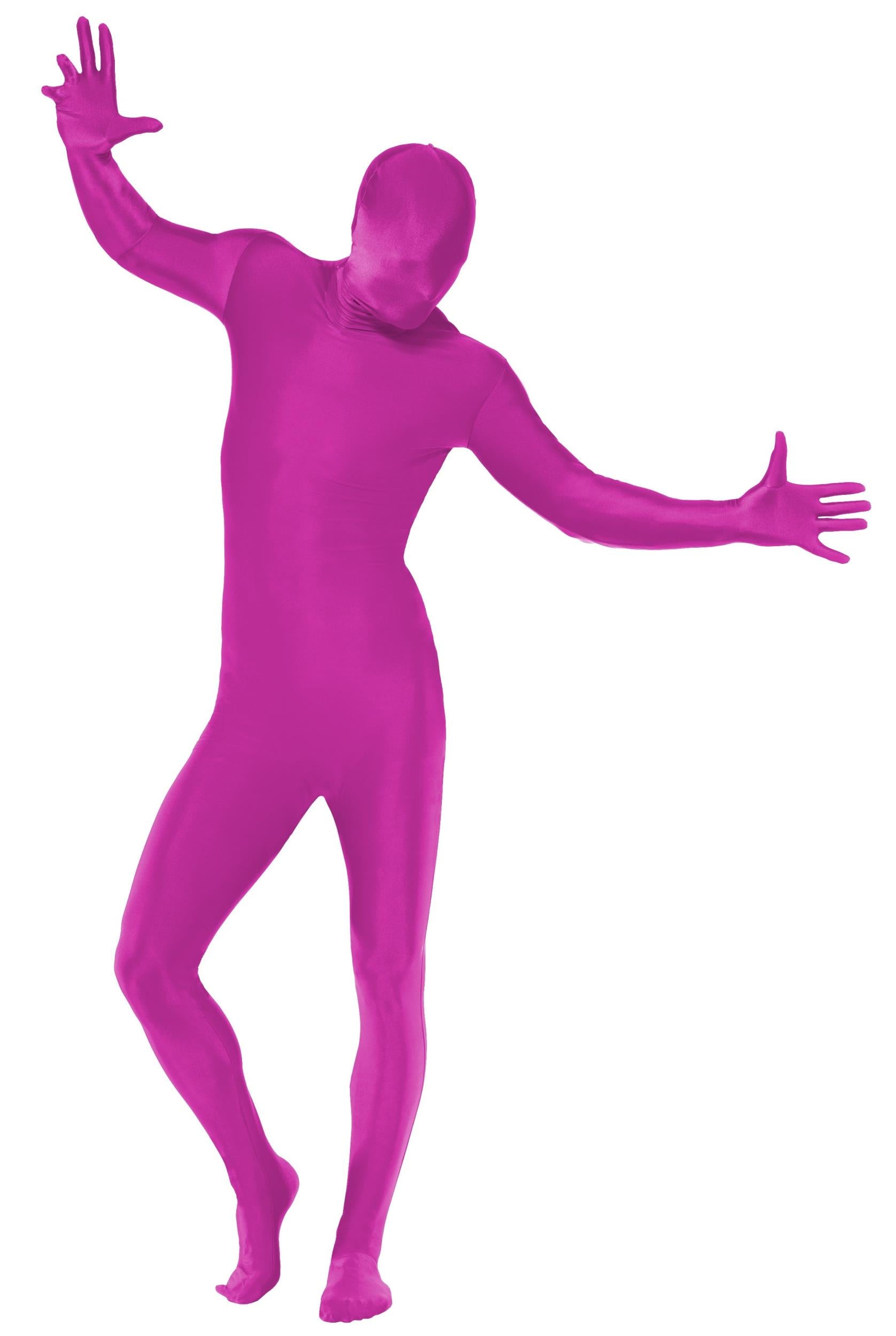 Pink Second Skin Suit Adult Costume Large