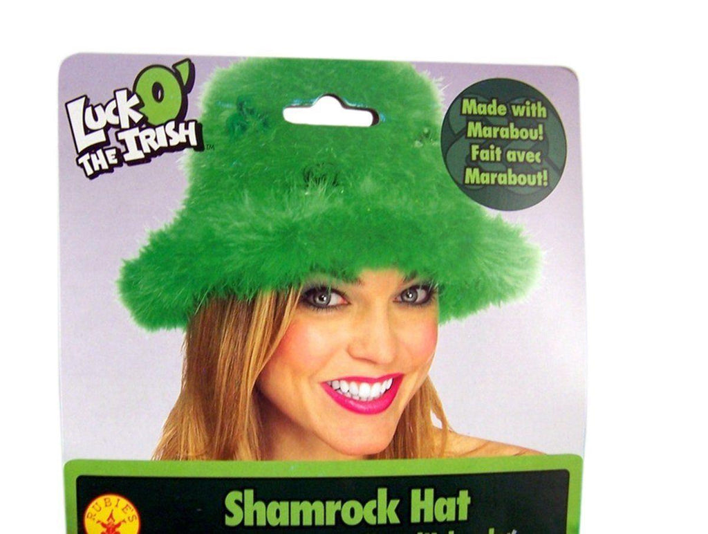 St.Patrick's Day Green Marabou Top Hat Great For Party or Parade