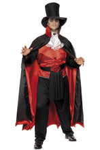 Load image into Gallery viewer, Reversible Vampire/Skeleton Adult Costume Medium 38-40
