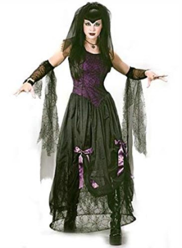 Goth Black Widow Spider Princess Adult Costume S/M