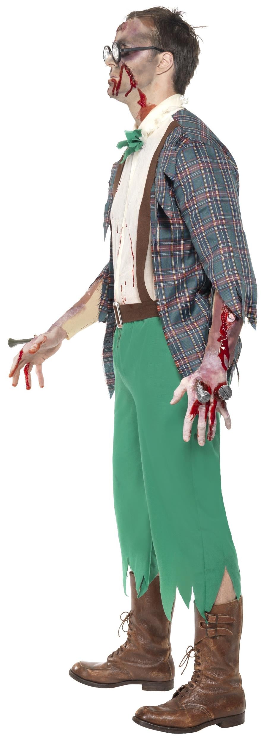 High School Horror: Zombie Geek Adult Costume Large Chest 42-44