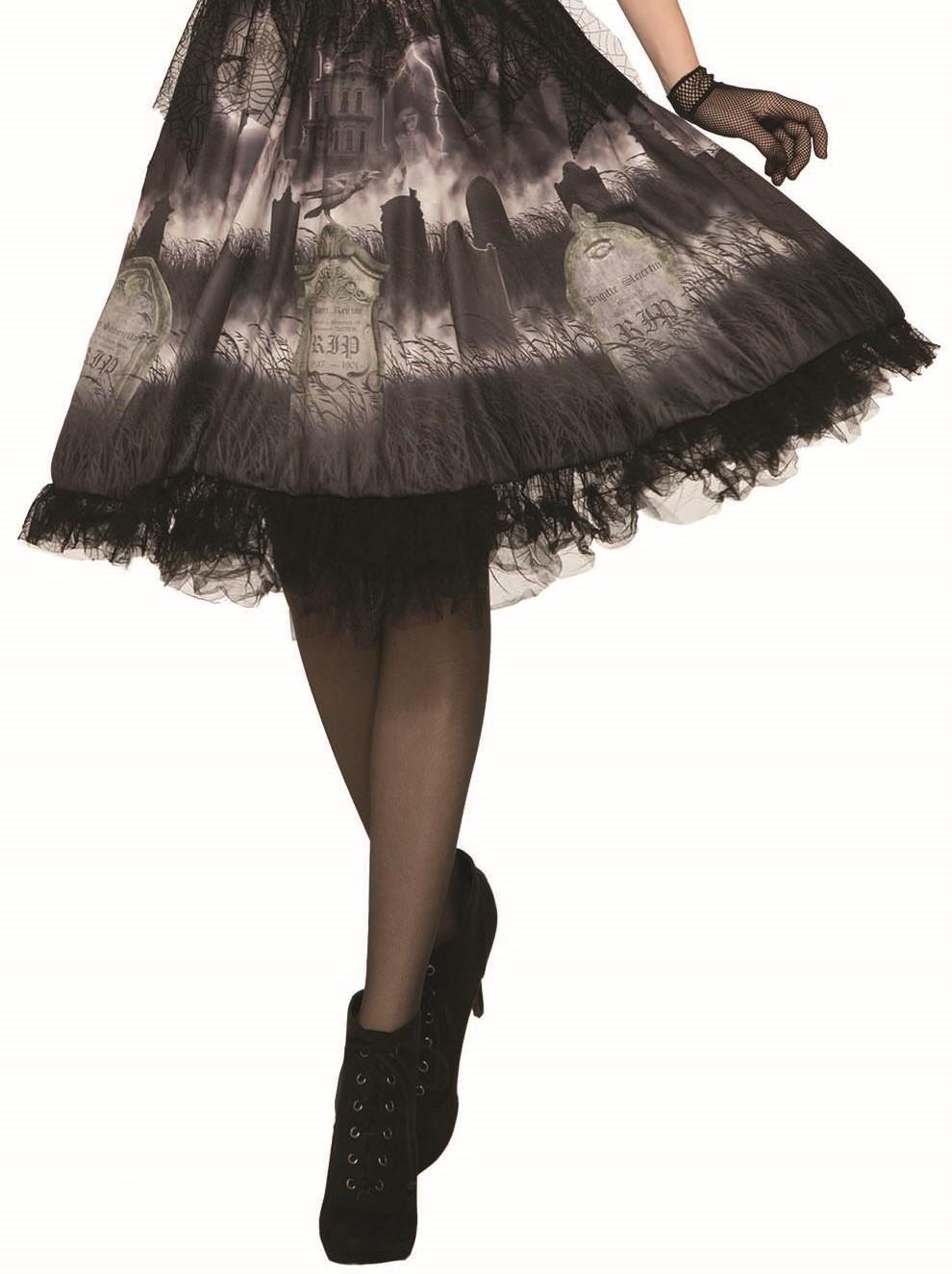 Cemetery Doll Black Gothic Dress Costume Standard