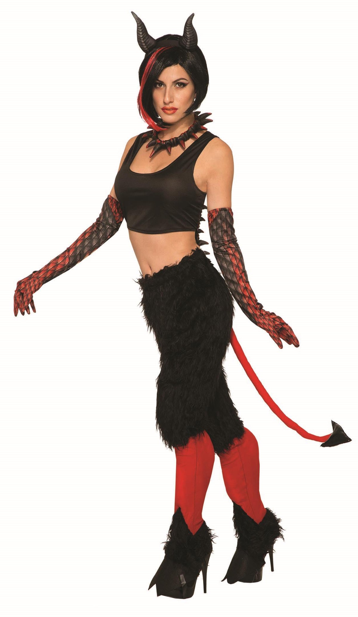 Deluxe Devil Pants With Tail Costume Standard