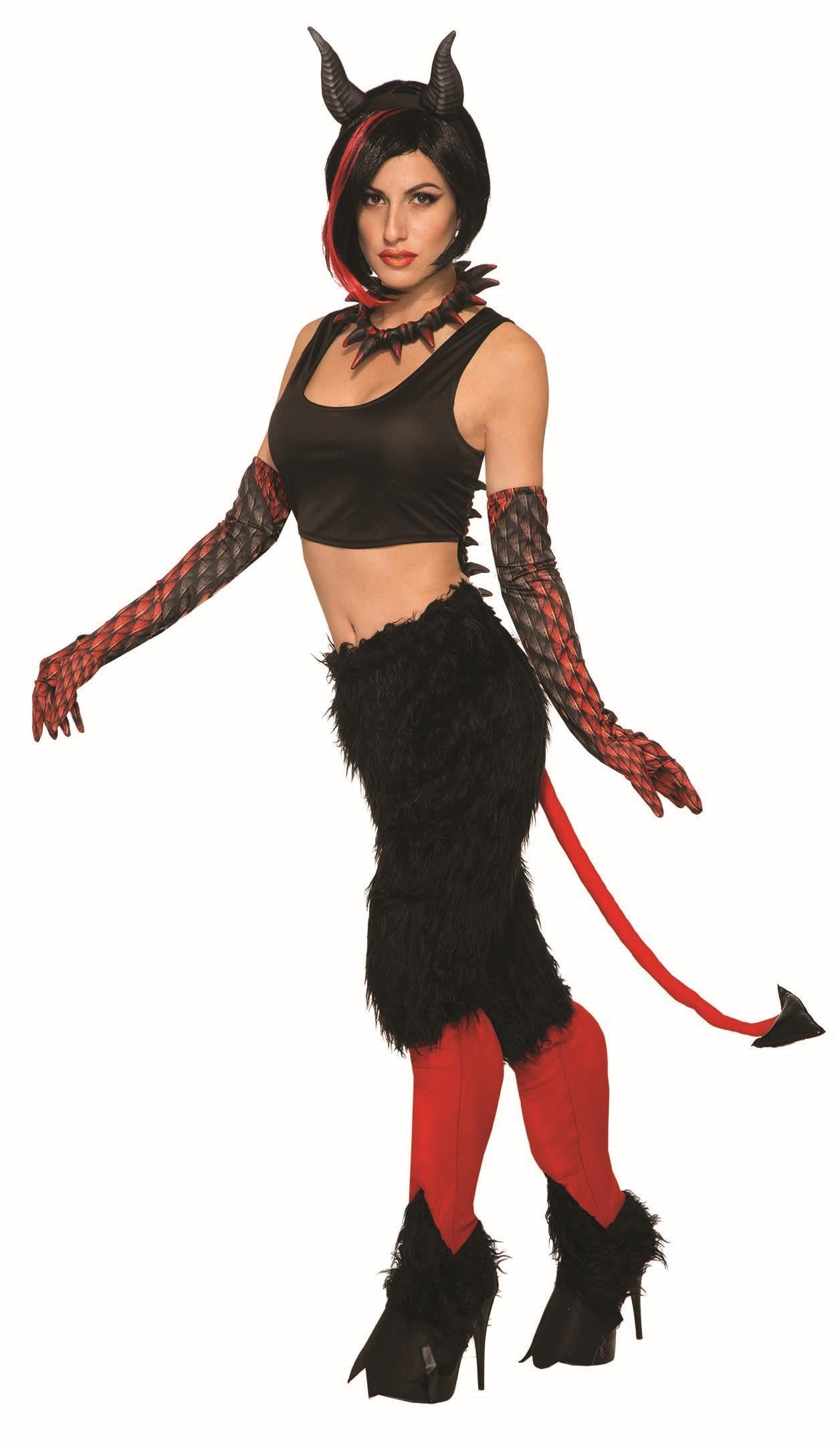 Deluxe Devil Pants With Tail Costume Standard
