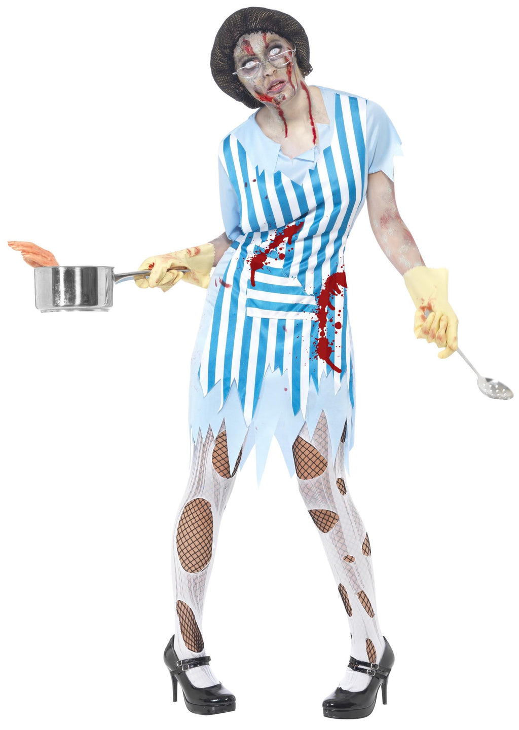 High School Zombie Lunch Lady Adult Costume Size Small