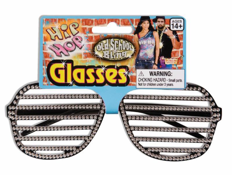 Forum Unisex Hip Hop Slot Rhinestone Glasses (Kanye Style)