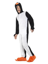 Load image into Gallery viewer, Smiffy&#39;s Men&#39;s Penguin Costume Includes Jumpsuit with Hood
