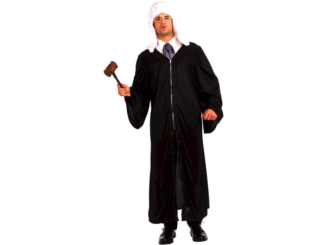 The Judge or Graduation Gown Adult Costume Black Robe