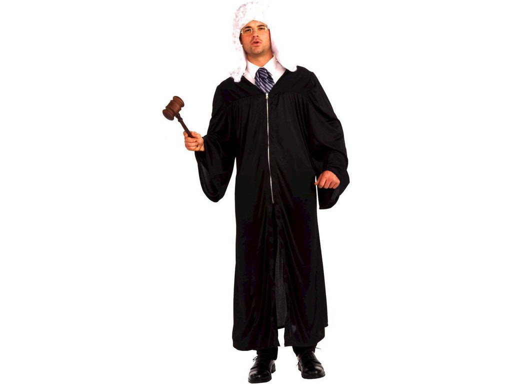 The Judge or Graduation Gown Adult Costume Black Robe