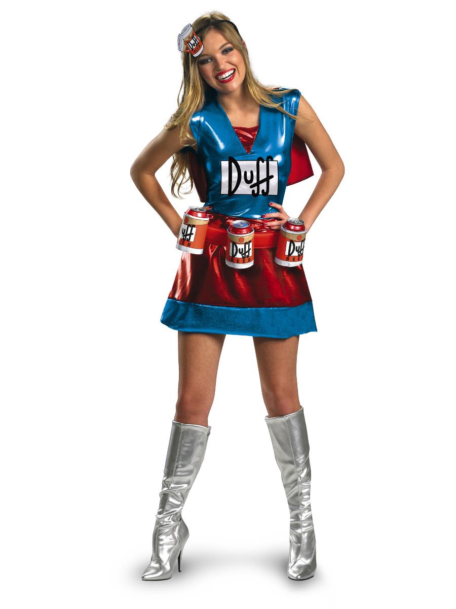 The Simpsons: Duffwoman Adult Costume Size Small