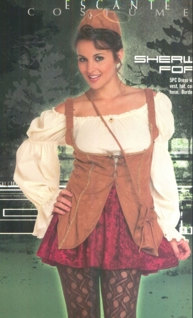 Sherwood Forest Maid Marian Sexy Adult Costume Size Small