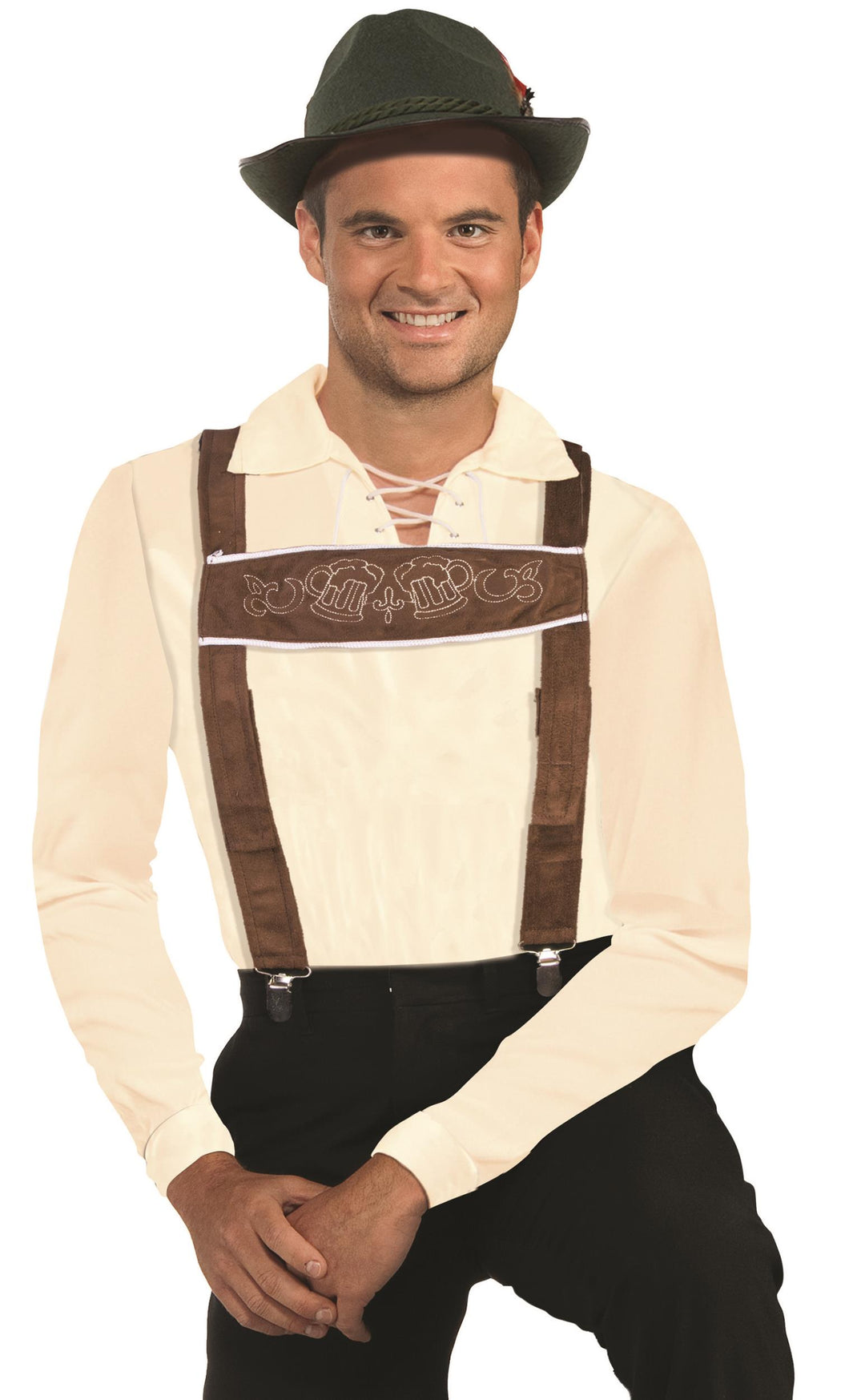 Oktoberfest Lederhosen Suspenders One Size