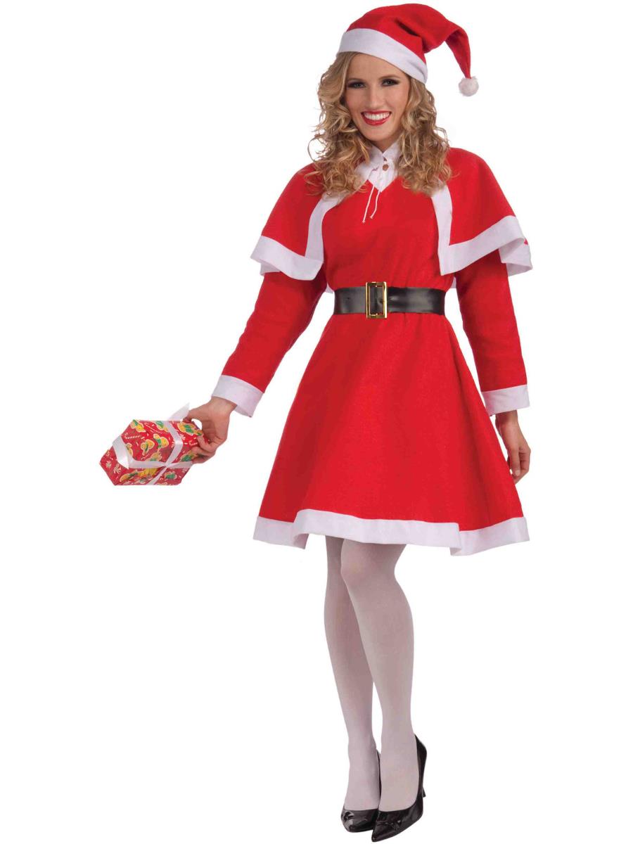 Women's Miss Santa Christmas Costume Size Standard 6-14 Dress