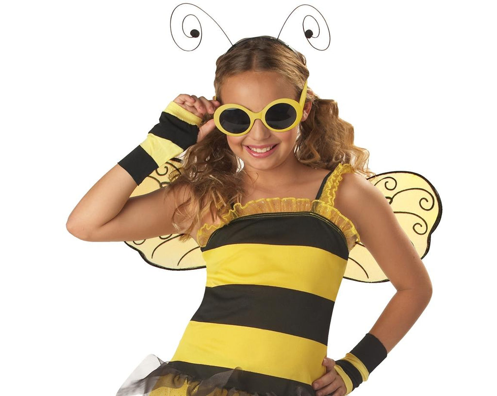 Yellow and Black Little Honey Bee Child Costume Large Plus 10-12