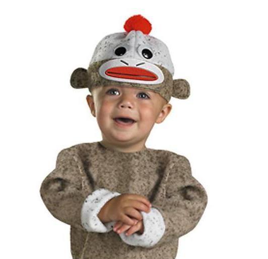 Sock Monkey Infant Costume Size 12-18 months