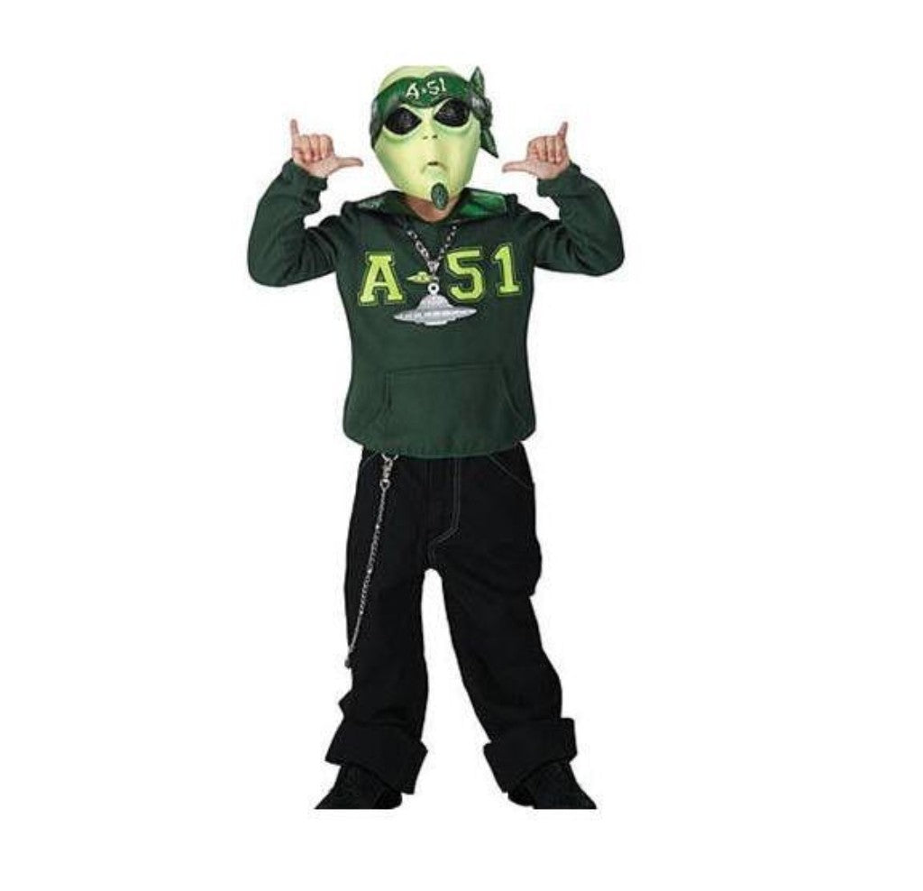 D/Ceptions 2: Martian G Alien Child Costume Size Medium 7-8