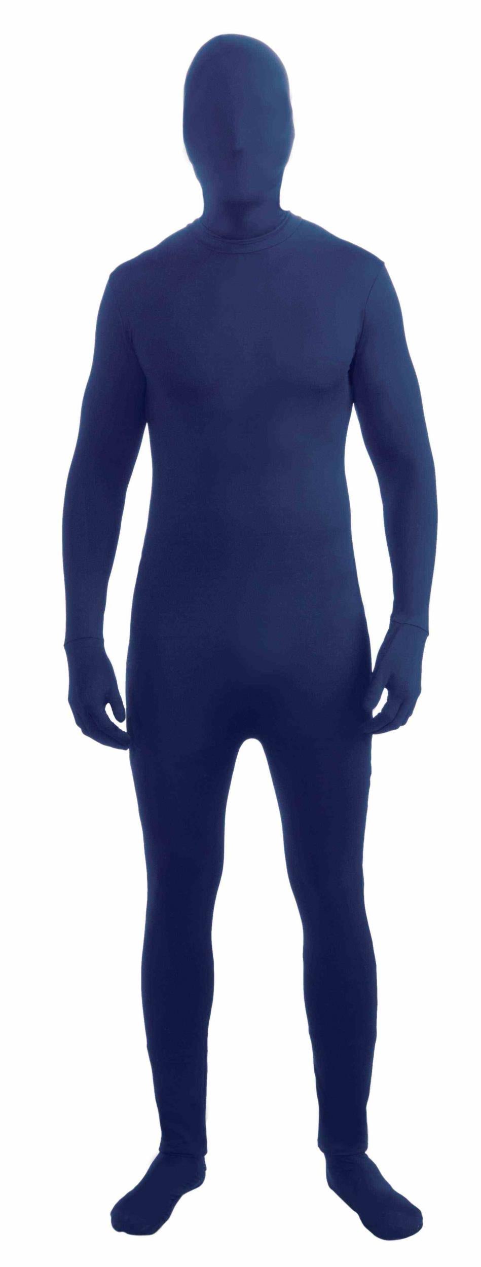 Blue Disappearing Man Skin Suit Adult Costume