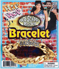 Gold Hip Hop Gangsta Id Bracelet Accessory