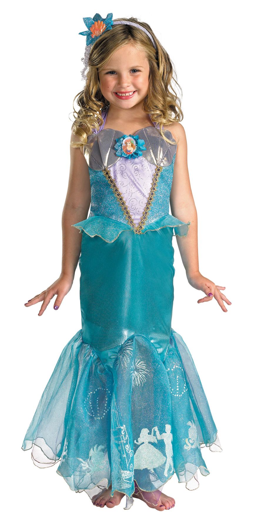 Disguise Storybook Ariel Prestige Costume Medium 7-8