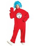 Thing 2 Fleece Dr Seuss Adult Costume