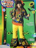 Hippie Dippie Girl's 60's 70's Child Costume Medium
