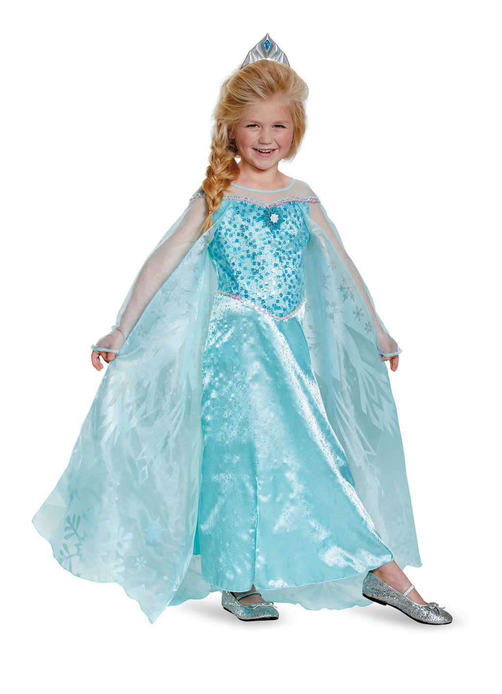 Frozen Elsa Prestige Child Dress Costume Medium 7-8