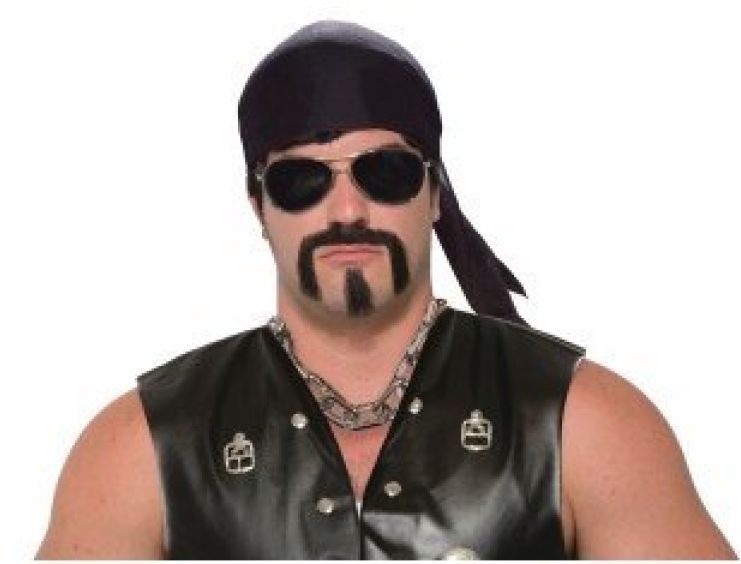 Tough Guy Moustache And Goatee