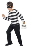 Unisex Kids Burglar Child Costume Size Large 10-12