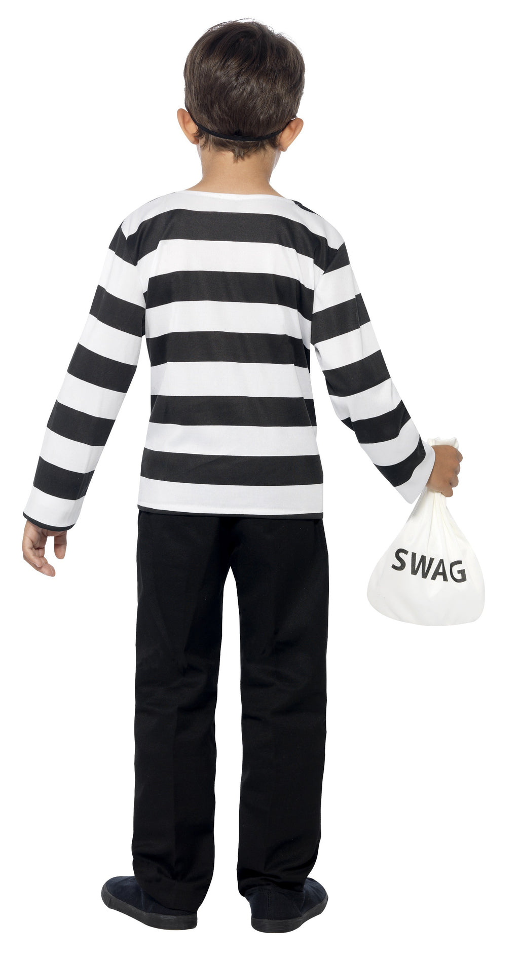 Unisex Kids Burglar Child Costume Size Large 10-12