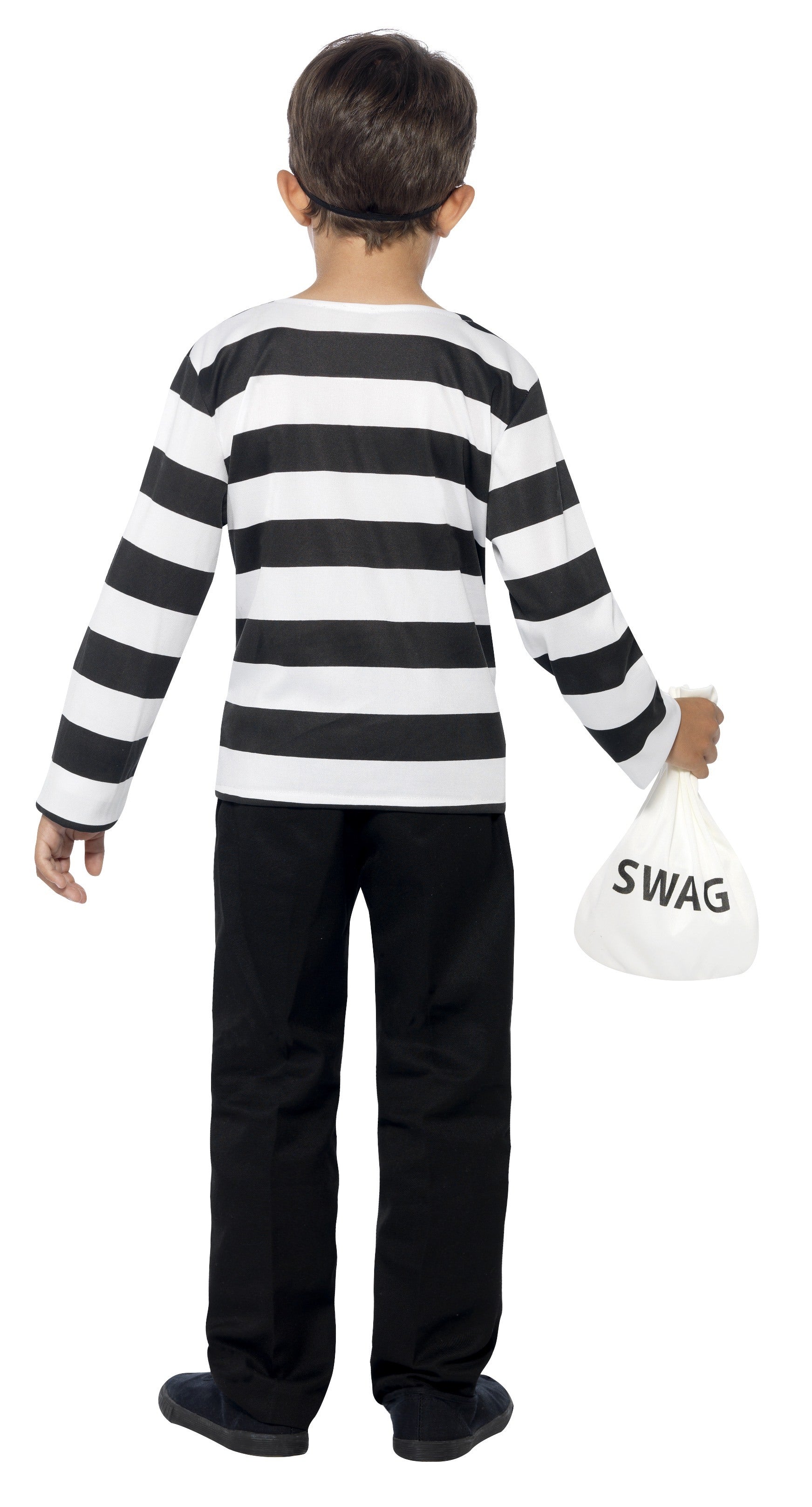 Unisex Kids Burglar Child Costume Size Large 10-12