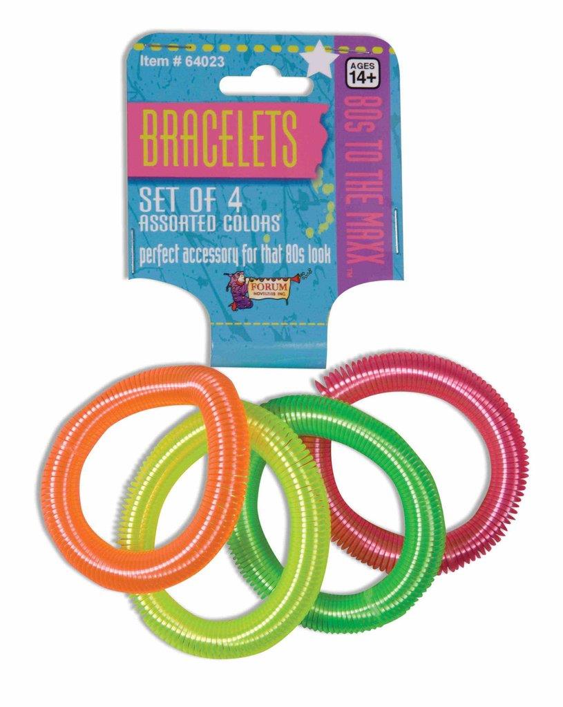 80's Neon Coil Bracelets