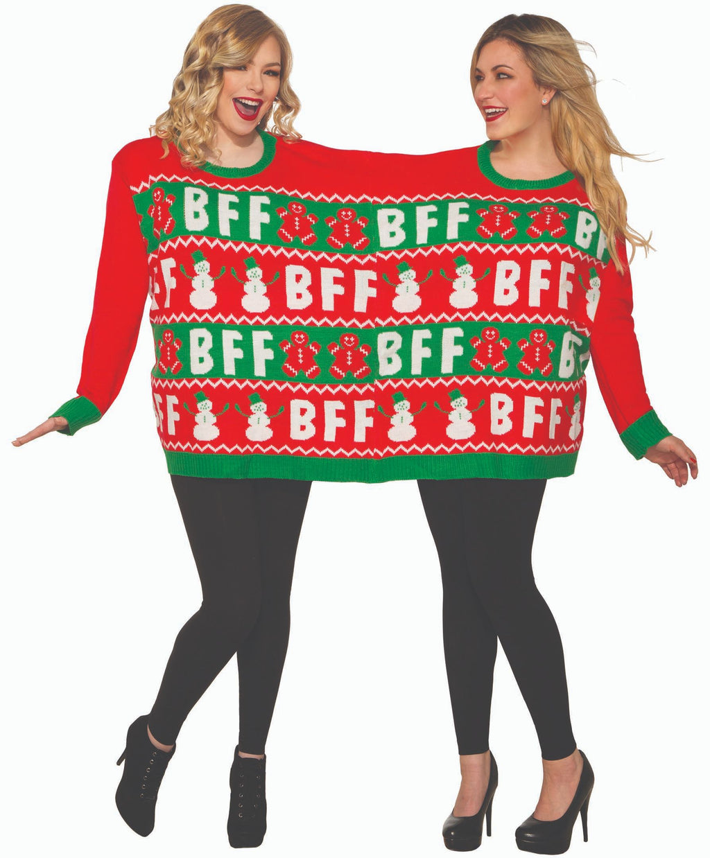 Forum Novelties Christmas Sweater for two BFF Size Large