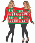 Forum Novelties Christmas Sweater for two BFF Size Large