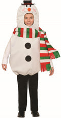 Child Snowman Christmas Costume Kids Tunic