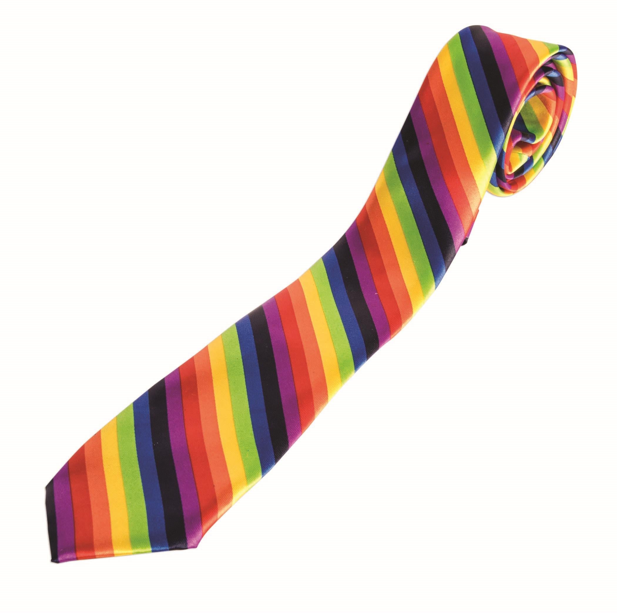 Rainbow Tie Gay Pride Suit Accessory