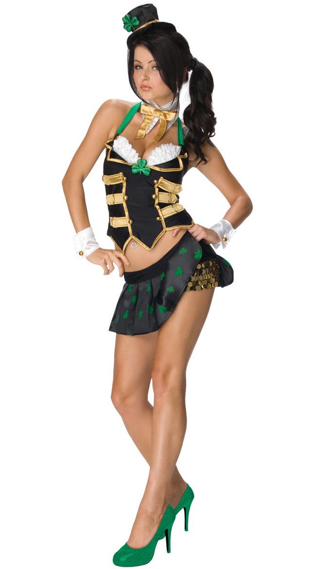 Secret Wishes Sassy Lass Sexy Adult Costume St. Patty's Day Size Medium 6-10